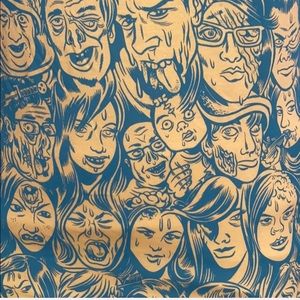 NWTS Threadless Guys Scary Faces T-shirt